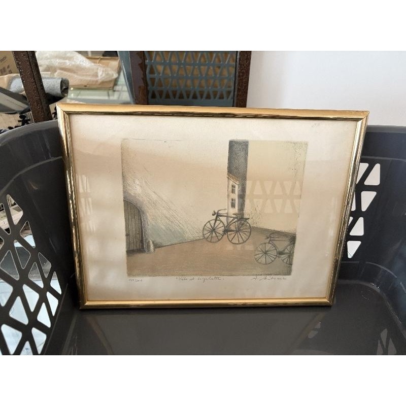 lithographies   Vélo et bicyclette A. Antonini