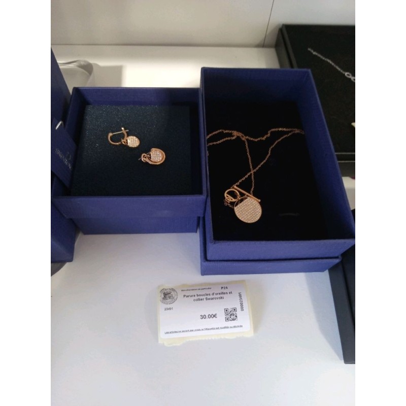 Parure boucles d’oreilles et collier Swarovski