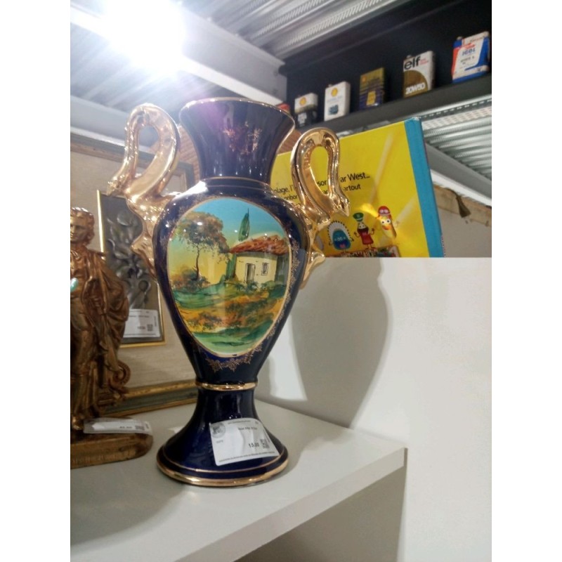 Vase bleu de four