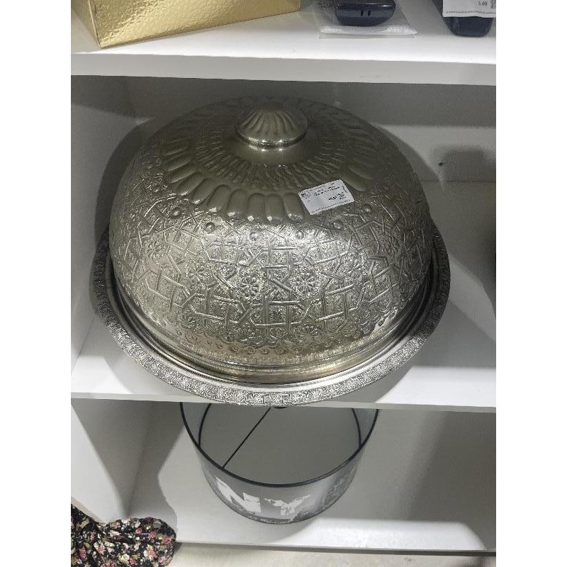 Cloche alimentaire plateau de service 