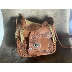 Sac cuir équitation 