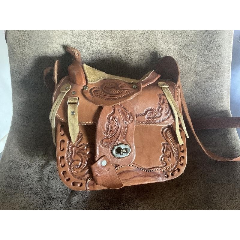 Sac cuir équitation 
