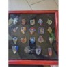 Lot coffrets insignes.militaire  et 8 livres 