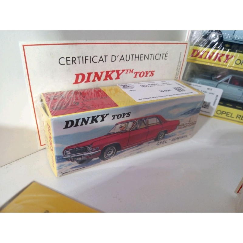 OPEL ADMIRAL  - DINKY TOYS Atlas - 1:43e - avec certificat d'authenticité + fascicule