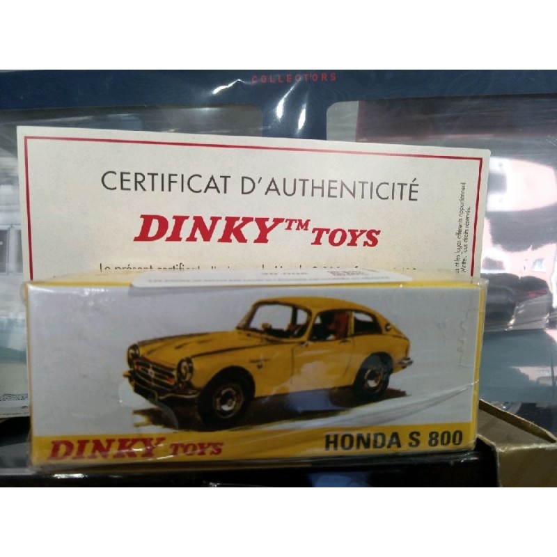 HONDA S 800 - DINKY TOYS Atlas - 1:43e - avec certificat d'authenticité + fascicule 