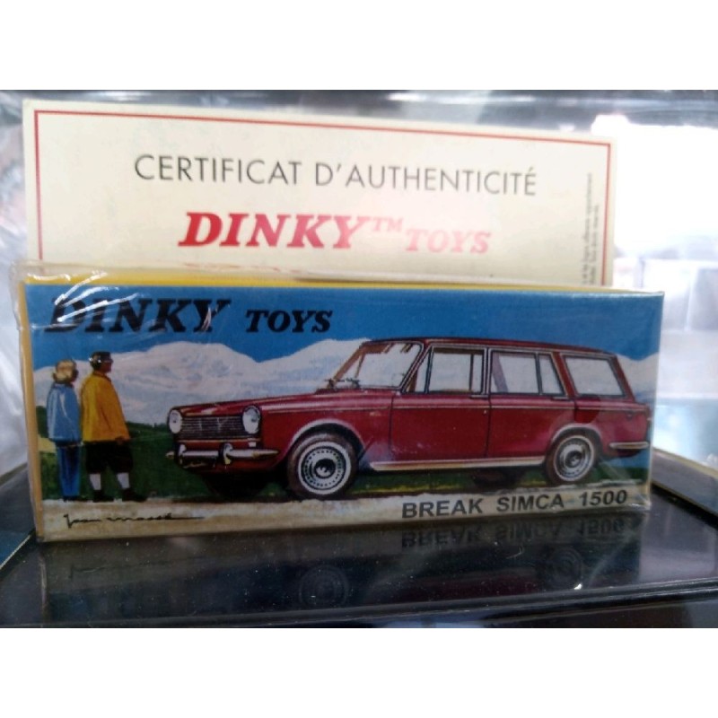 SIMCA 1500 Break  hayon ouvrant - DINKY TOYS Atlas - 1:43e - avec certificat d'authenticité + fascic