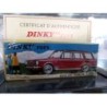 SIMCA 1500 Break  hayon ouvrant - DINKY TOYS Atlas - 1:43e - avec certificat d'authenticité + fascic