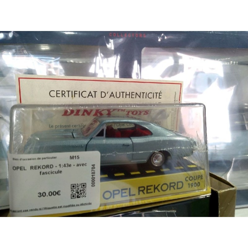 OPEL  REKORD - 1:43e - avec fascicule