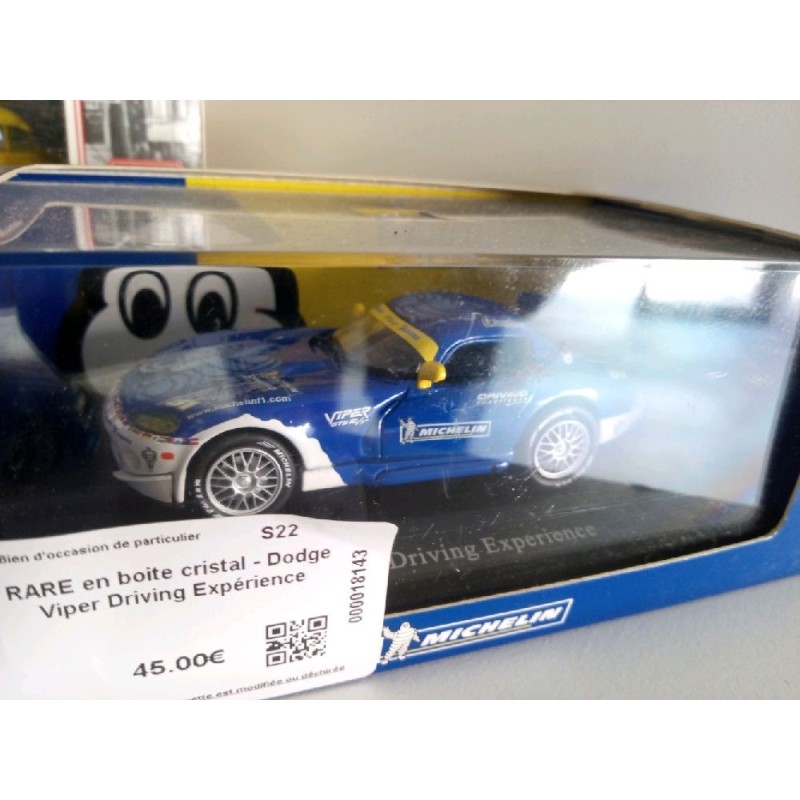 RARE en boite cristal - Dodge Viper Driving Expérience MICHELIN 1:43e