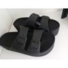 Claquette cacatoès plateforme noire