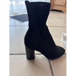 bottines noires daim...