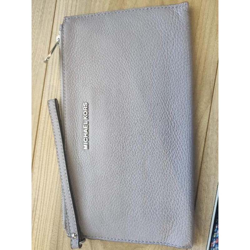 pochette en cuir grainé Mauve - MICHAEL KORS