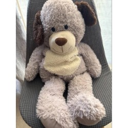 Peluche géante Ours crème
