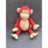 Peluche singe rouge fluorescente