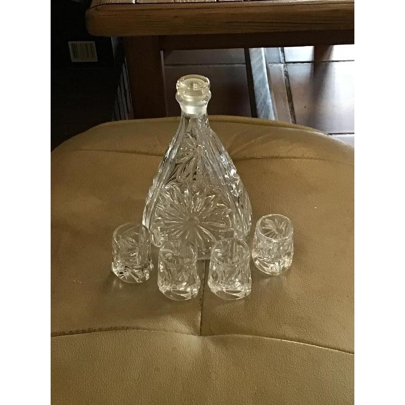 Service à liqueur en cristal 