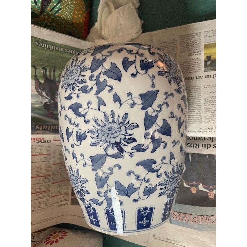Vintage chineuse bleu porcelaine 