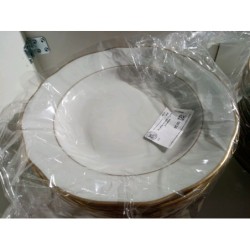 Assiettes creuses 11 pces porcelaine 