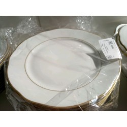 Assiettes plates 11 pces porcelaine 