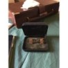 Ancien coffret 2 boutons plaqués or 