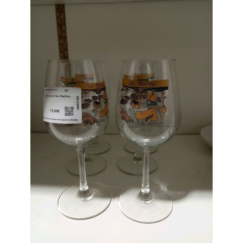 Lot 6 verres San Martino