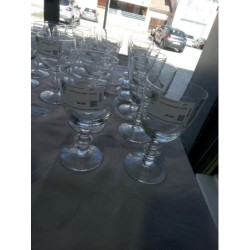 Lot 6 verres à pied - Cristal