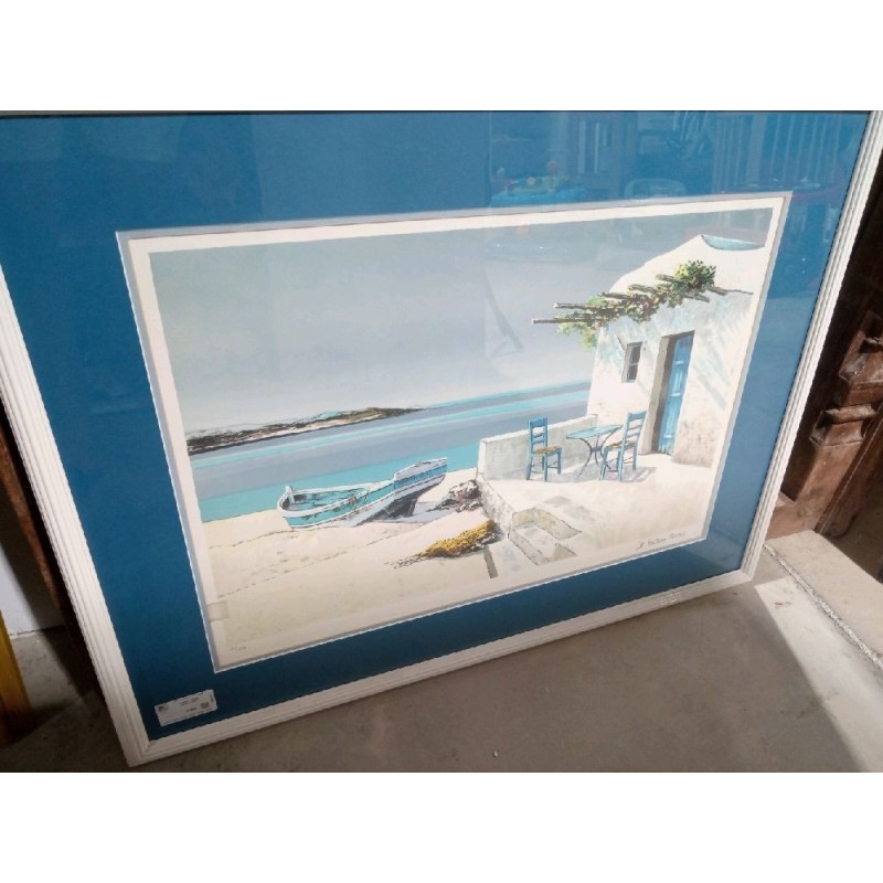 Tableau paysage méditerranéen 