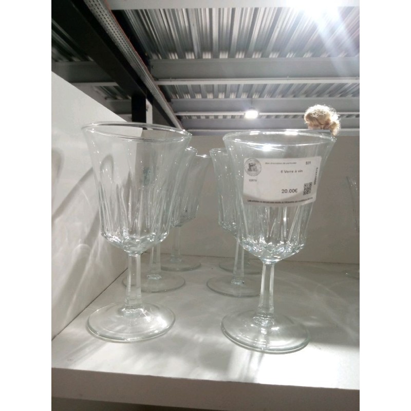 6 Verre à vin 